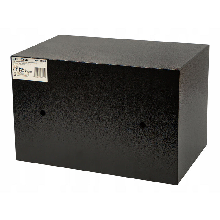 Sejf kasetka na zamek elektroniczny Blow, wymiary 31x20x20cm, zamknięcie na klucz + szyfr, 44-702