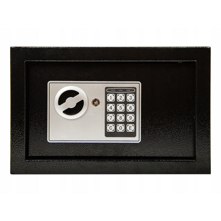 Sejf kasetka na zamek elektroniczny Blow, wymiary 31x20x20cm, zamknięcie na klucz + szyfr, 44-702