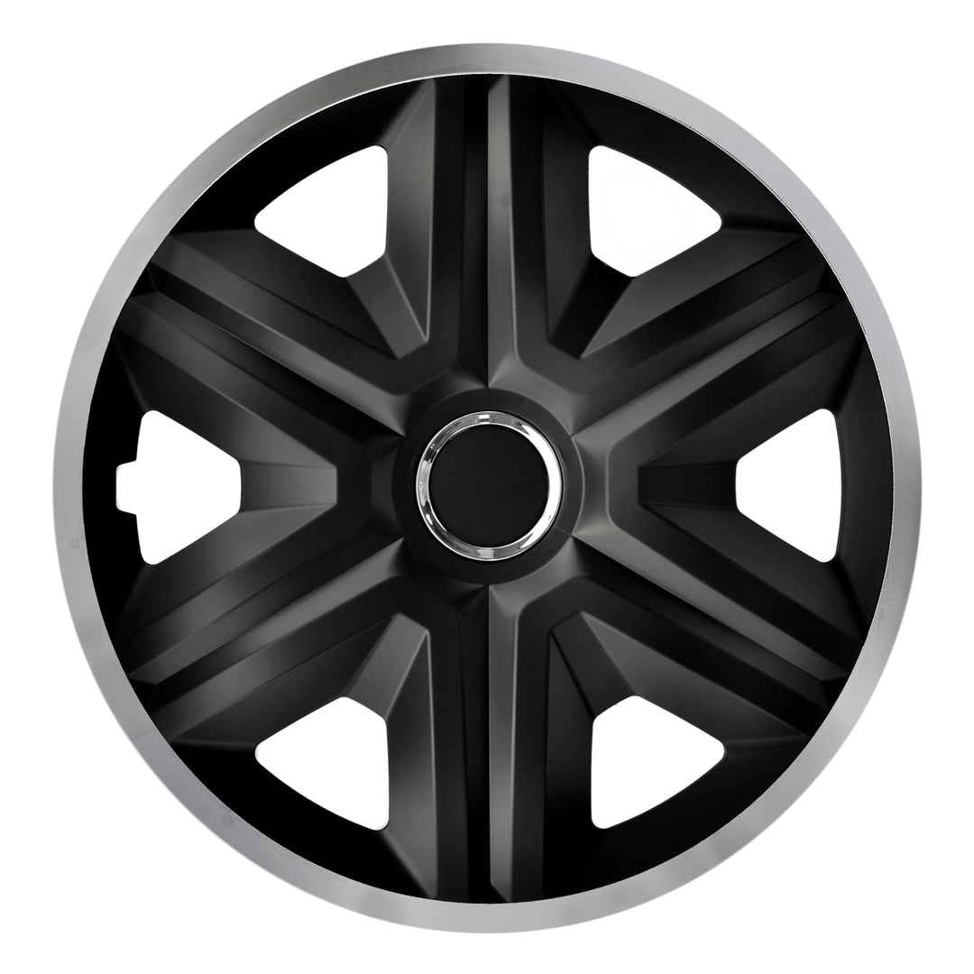 Kołpak samochodowy uniwersalny 14'' NRM Fast Lux silver black 1 sztuka