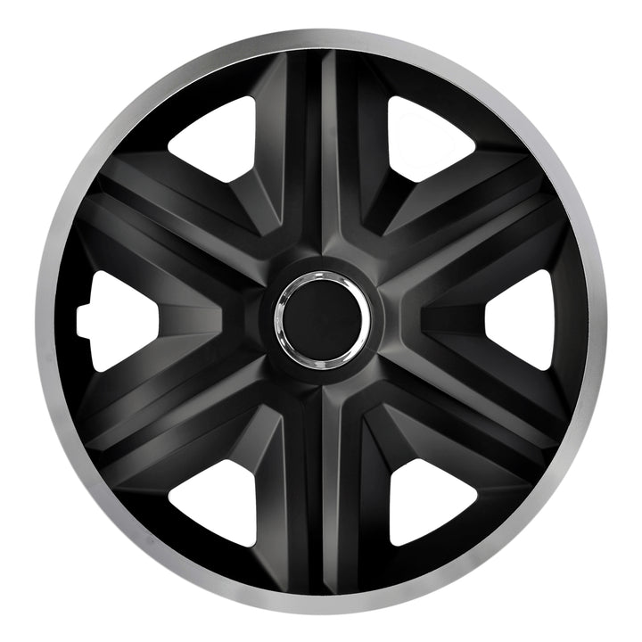 Kołpak samochodowy uniwersalny 14'' NRM Fast Lux silver black 1 sztuka
