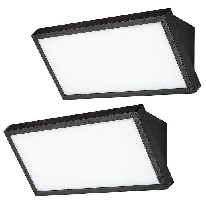Lampa Rabalux Rapla2 LED 18W, czarna, IP65, klasa energetyczna F, regulacja barwy światła 2700, 4000, 6500 K, 77150, 2 sztuki
