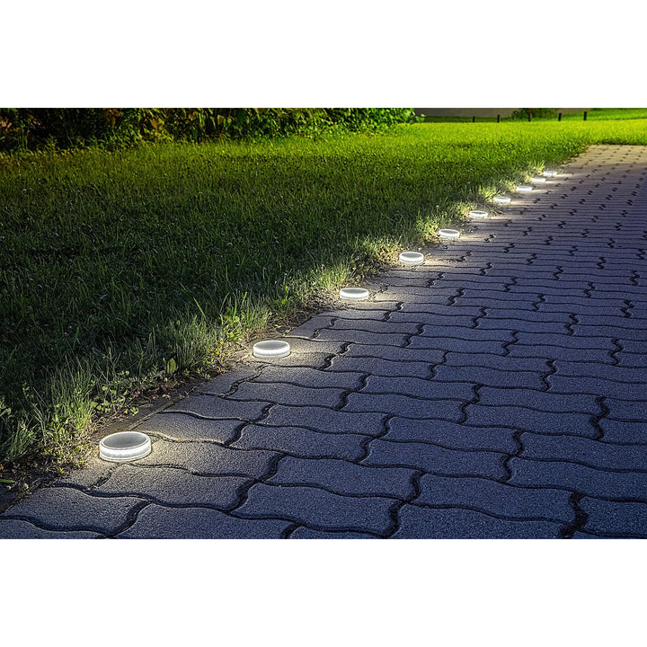 Lampa solarna Trillo LED 0,3W, czujnik zmierzchu, kolor transparentny, IP65, K 4000, 77175, 4 sztuki