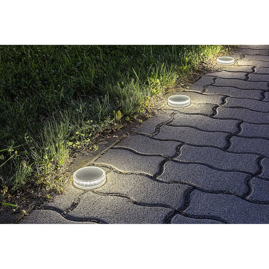 Lampa solarna Trillo LED 0,3W, czujnik zmierzchu, kolor transparentny, IP65, K 4000, 77175, 4 sztuki
