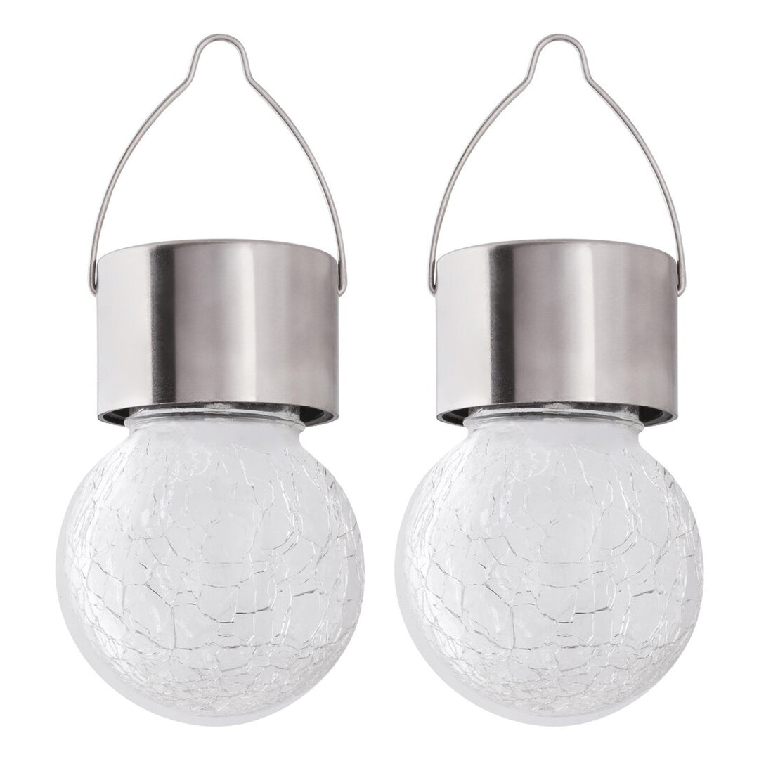 Lampa solarna Rabalux Yola, 1lm, IP44, kolor chrom satyna, LED 0,06 W, 7850, 2 sztuki