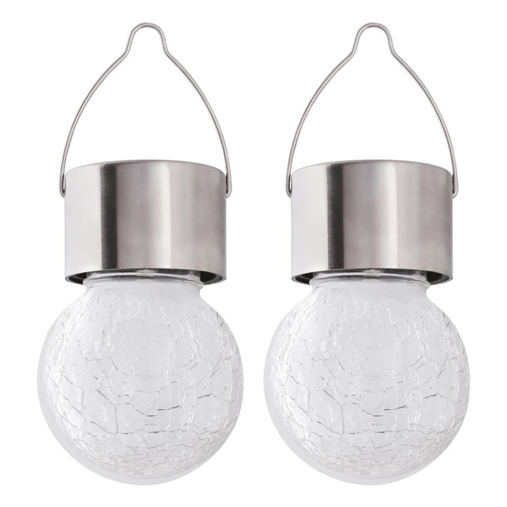 Lampa solarna Rabalux Yola, 1lm, IP44, kolor chrom satyna, LED 0,06 W, 7850, 2 sztuki