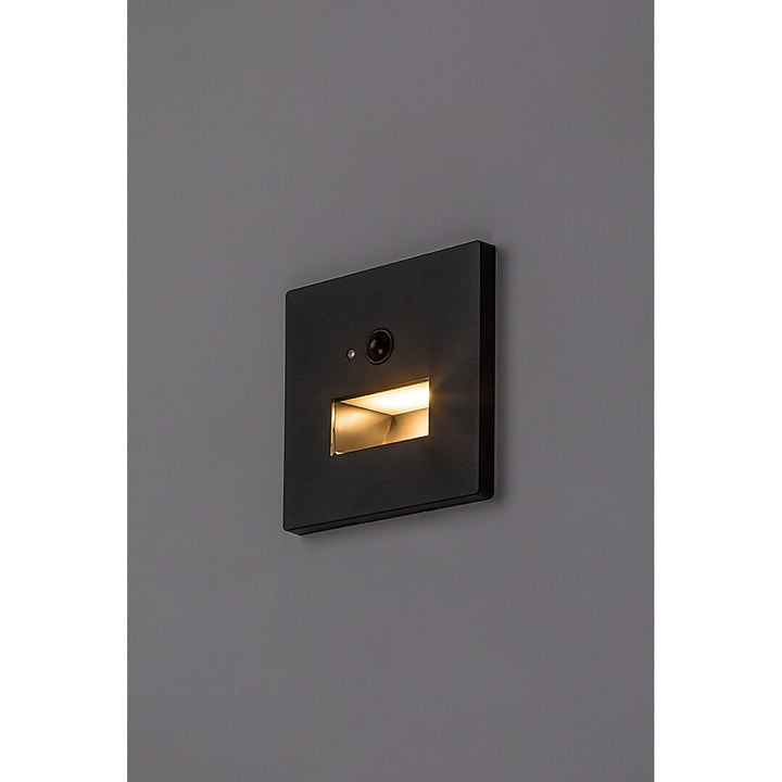 Lampa Lunca LED 1W IP20 czarna 3000, 4500, 6500 K czujnik ruchu, czujnik światła, 77197, 2 sztuki