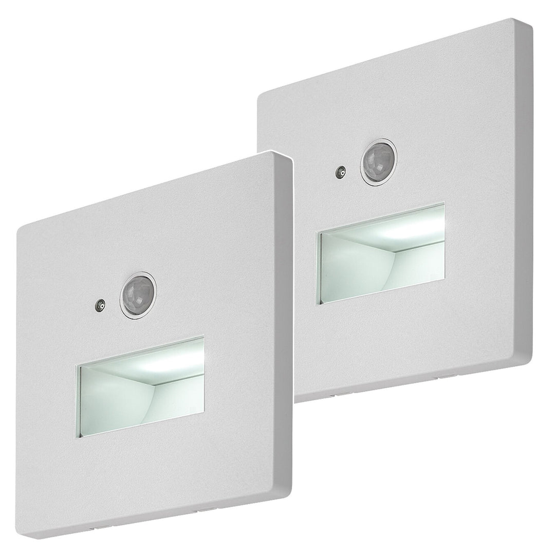 Lampa Lunca LED 1W IP20 biała 3000, 4500, 6500 K czujnik ruchu, czujnik światła, 77198, 2 sztuki