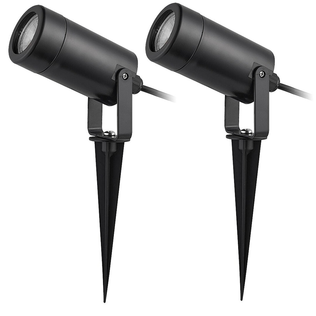 Lampa naziemna Rabalux Krobia, IP65, kolor czarny, gwint GU10, max 4W, 7814, 2 sztuki