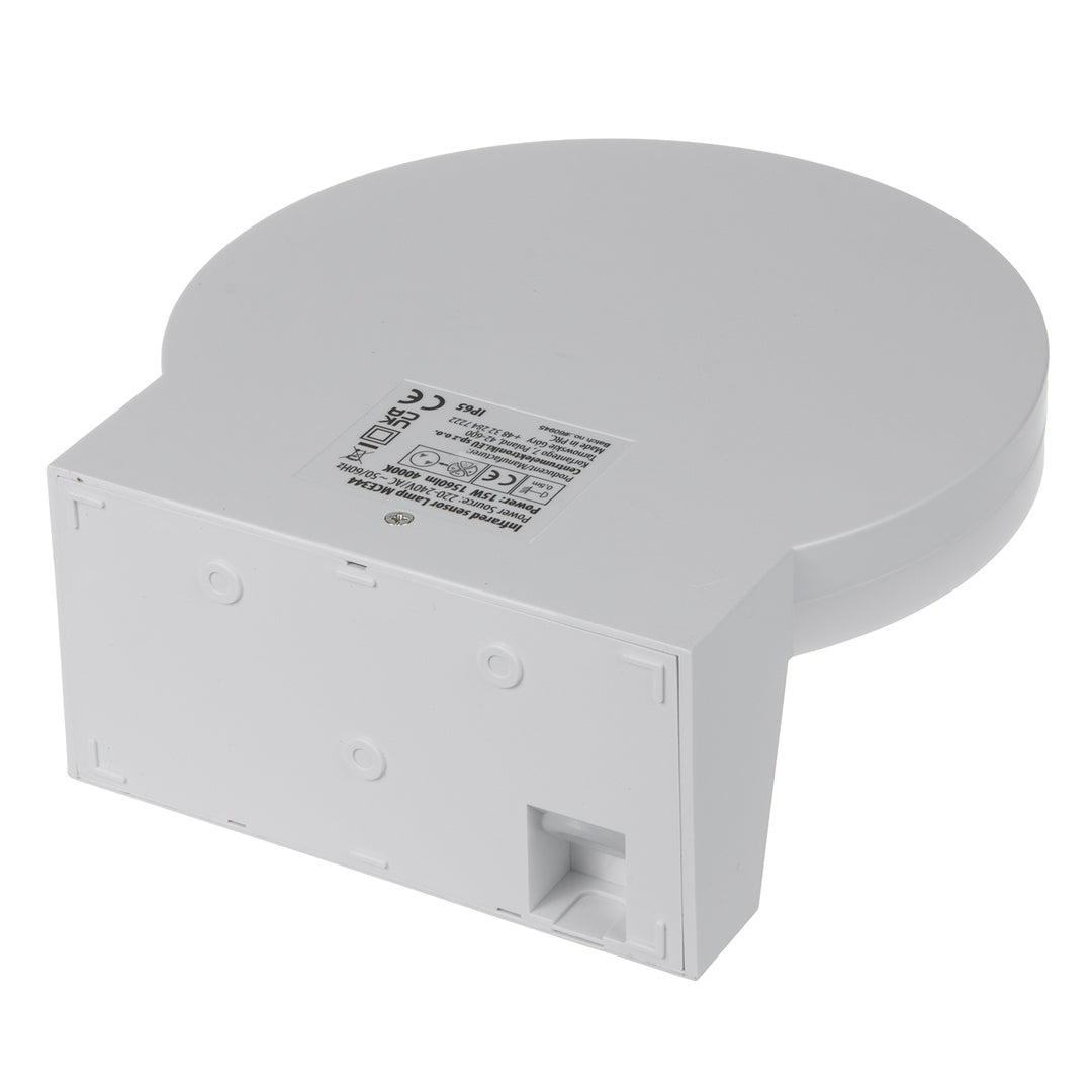 Lampa LED z czujnikiem ruchu Maclean, czujnik ruchu PIR, kolor biały, 15W, IP65, 1560lm, barwa neutralna biała (4000K) MCE344 W, 2 sztuki