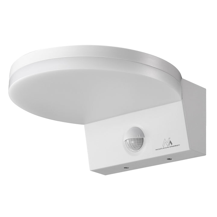 Lampa LED z czujnikiem ruchu Maclean, czujnik ruchu PIR, kolor biały, 15W, IP65, 1560lm, barwa neutralna biała (4000K) MCE344 W, 2 sztuki