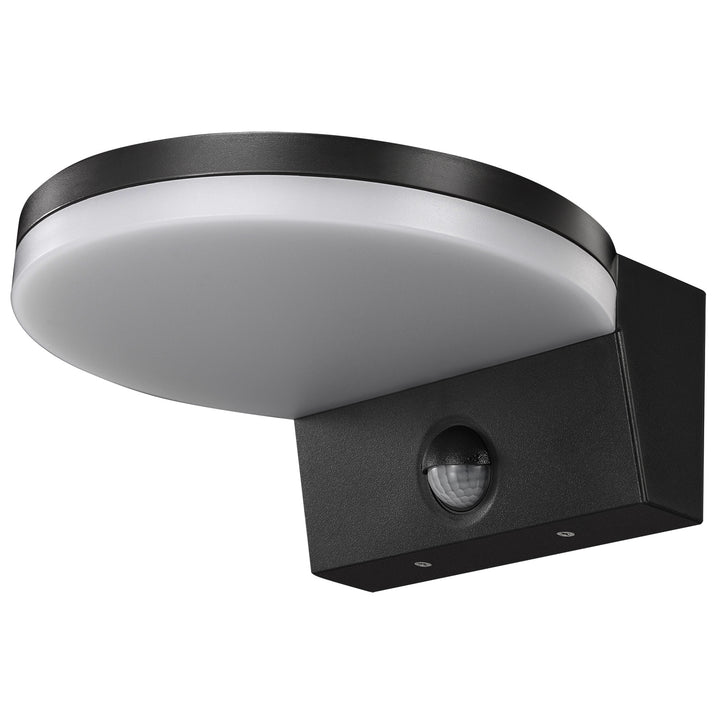 Lampa LED z czujnikiem ruchu Maclean, czujnik ruchu PIR, kolor czarny, 15W, IP65, 1560lm, barwa neutralna biała (4000K) MCE344 B, 2 sztuki