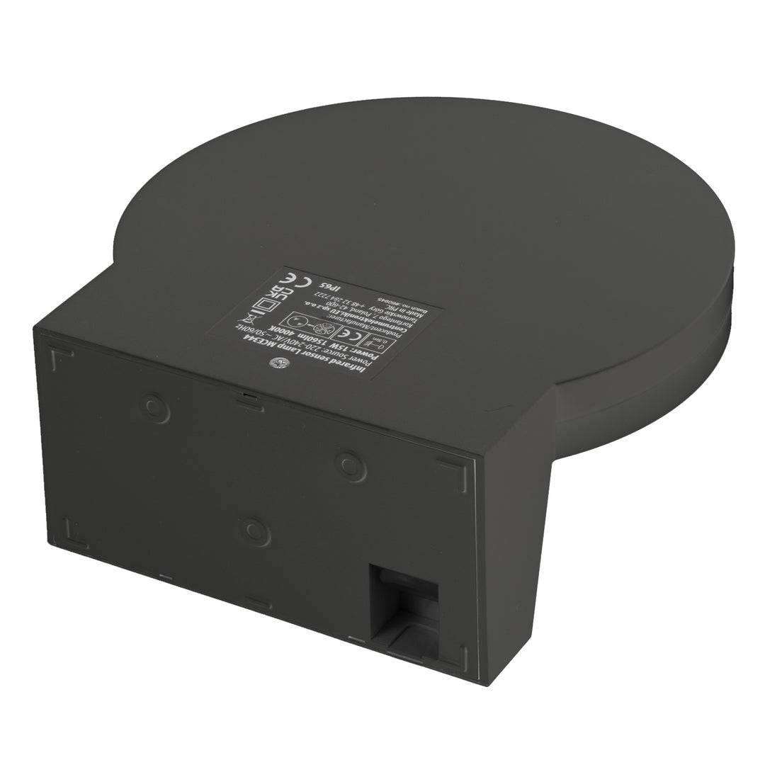 Lampa LED z czujnikiem ruchu Maclean, czujnik ruchu PIR, kolor szary, 15W, IP65, 1560lm, barwa neutralna biała (4000K) MCE344 GR, 2 sztuki