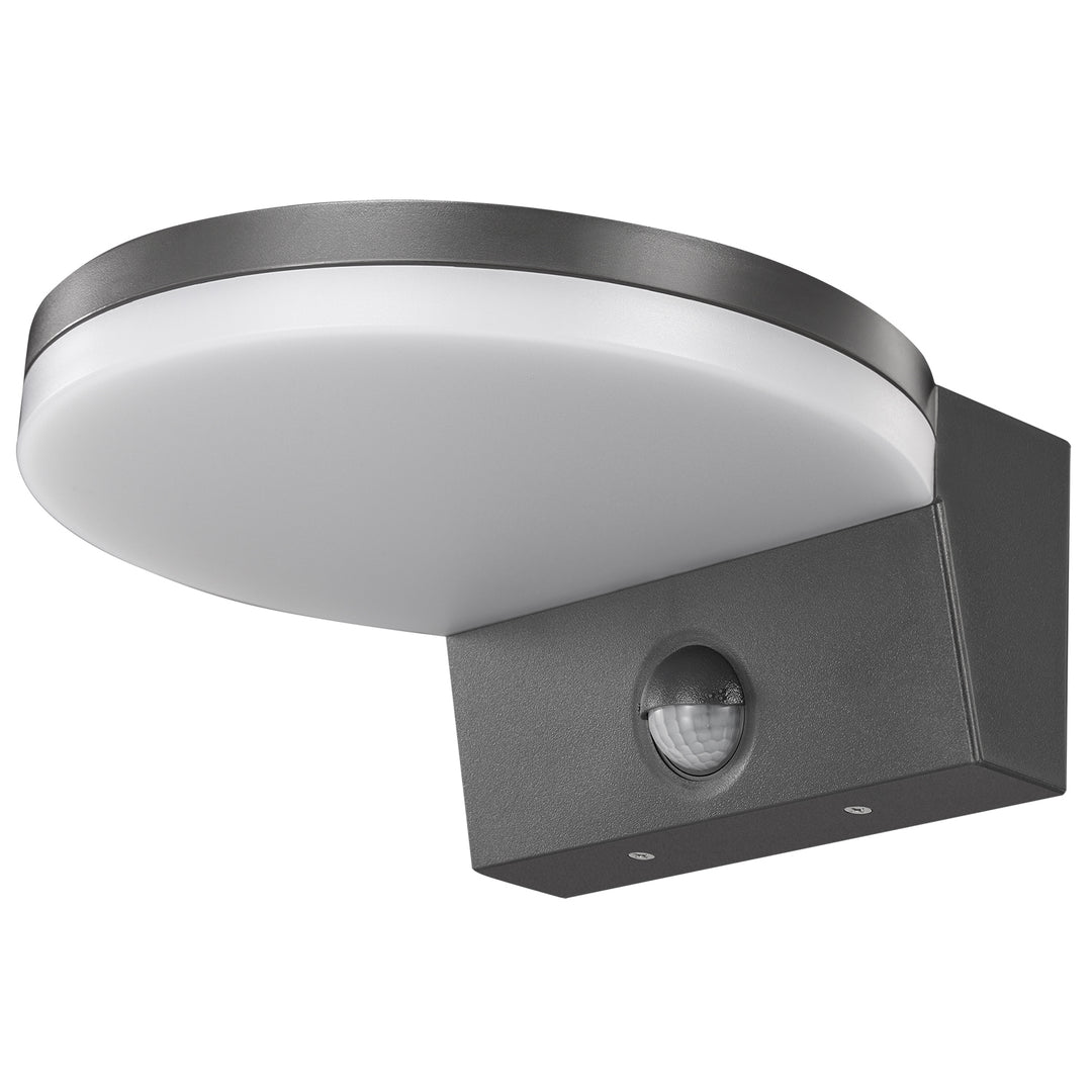 Lampa LED z czujnikiem ruchu Maclean, czujnik ruchu PIR, kolor szary, 15W, IP65, 1560lm, barwa neutralna biała (4000K) MCE344 GR, 2 sztuki