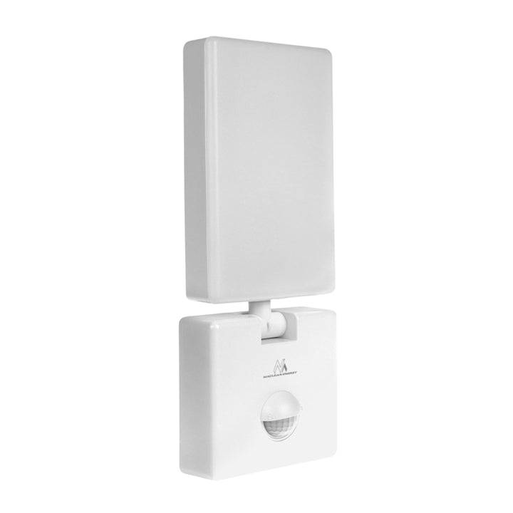 Lampa LED z czujnikiem ruchu Maclean, czujnik ruchu PIR, kolor biały, 10W, IP65, 800lm, barwa neutralna biała (4000K) MCE516 W, 2 sztuki