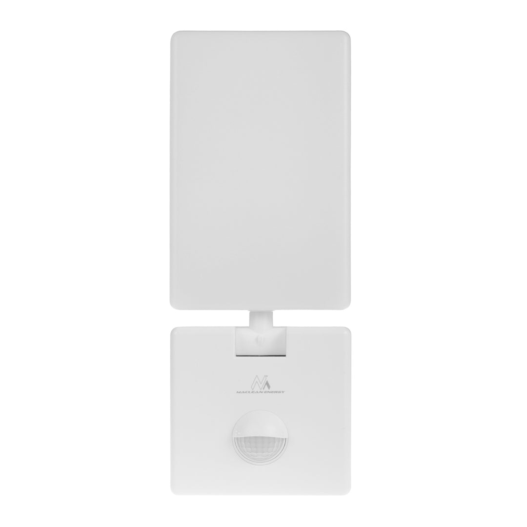 Lampa LED z czujnikiem ruchu Maclean, czujnik ruchu PIR, kolor biały, 10W, IP65, 800lm, barwa neutralna biała (4000K) MCE516 W, 2 sztuki
