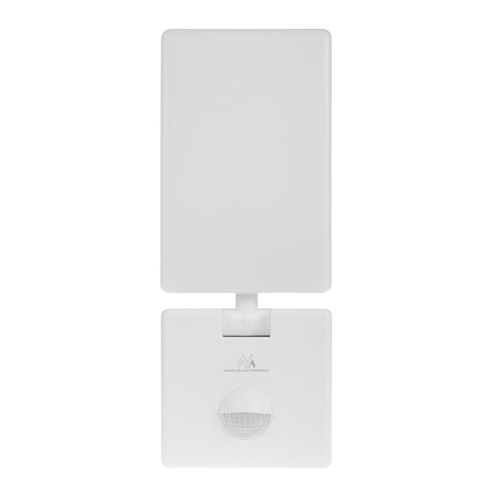 Lampa LED z czujnikiem ruchu Maclean, czujnik ruchu PIR, kolor biały, 10W, IP65, 800lm, barwa neutralna biała (4000K) MCE516 W, 2 sztuki