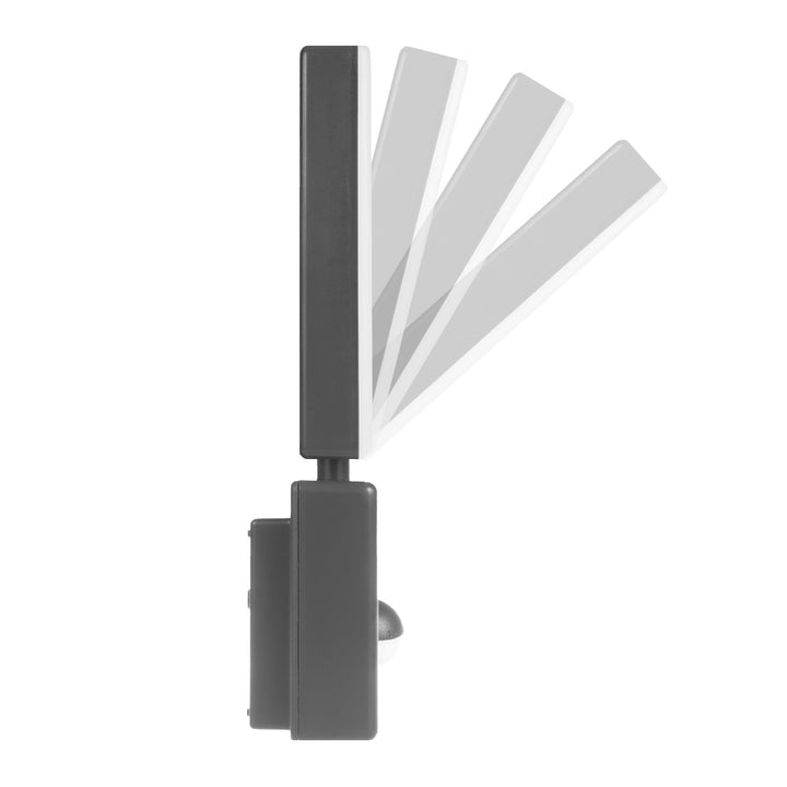 Lampa LED z czujnikiem ruchu Maclean, czujnik ruchu PIR, kolor szary, 10W, IP65, 800lm, barwa neutralna biała (4000K) MCE516 GR, 2 sztuki
