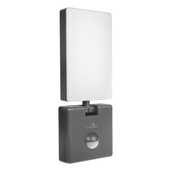 Lampa LED z czujnikiem ruchu Maclean, czujnik ruchu PIR, kolor szary, 10W, IP65, 800lm, barwa neutralna biała (4000K) MCE516 GR, 2 sztuki
