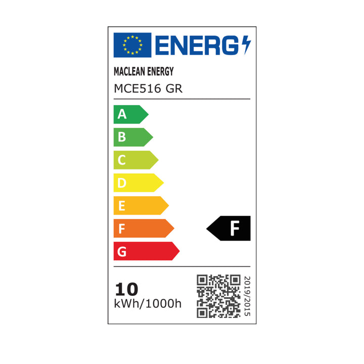 Lampa LED z czujnikiem ruchu Maclean, czujnik ruchu PIR, kolor szary, 10W, IP65, 800lm, barwa neutralna biała (4000K) MCE516 GR, 2 sztuki