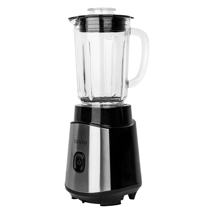Blender kielichowy LOVIO LVJBL001, moc 500W, szklany kielich 600ml, 3 butelki