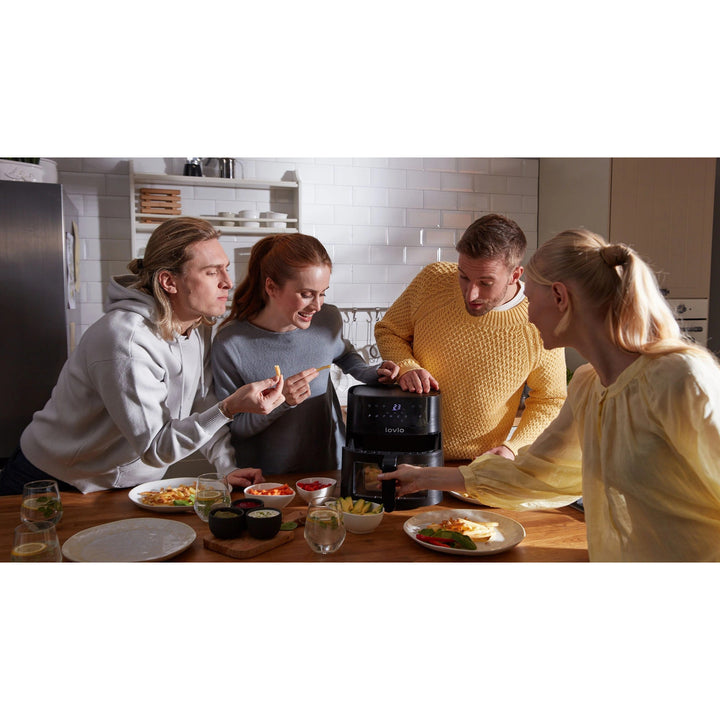 Frytkownica beztłuszczowa Air Fryer LOVIO PureFry XL Smart LVAF002BK