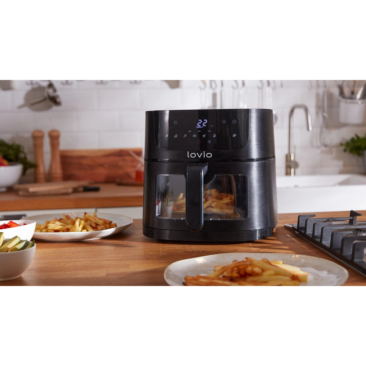 Frytkownica beztłuszczowa Air Fryer LOVIO PureFry XL Smart LVAF002BK