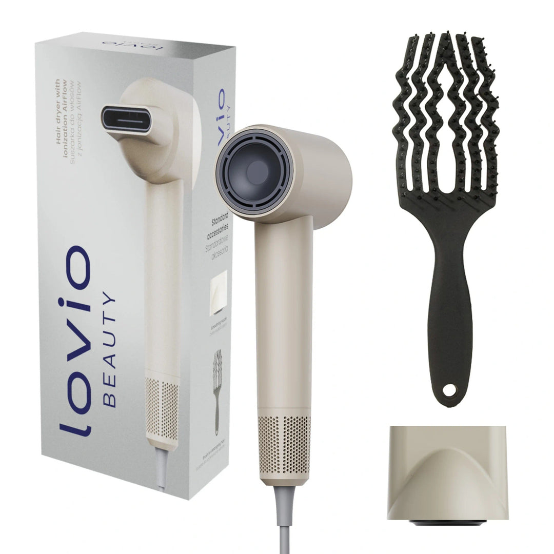 Profesjonalna suszarka do włosów Lovio Air Flow beżowa LVHD001BE