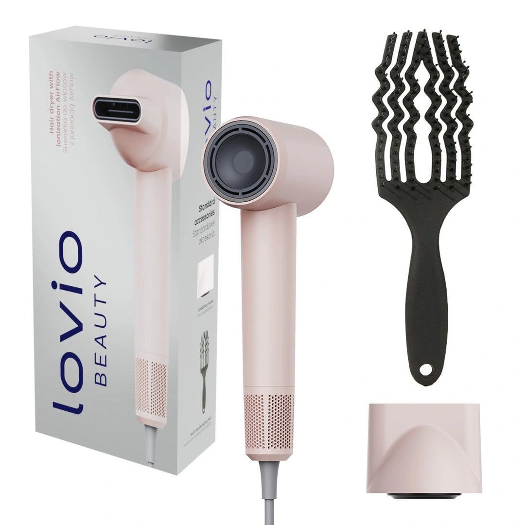Profesjonalna suszarka do włosów Lovio Air Flow różowa LVHD001PK