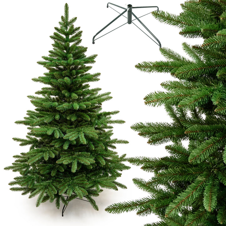 Sztuczna choinka, jodła hiszpańska, materiał PVC, wysokość 250 cm, metalowy stojak