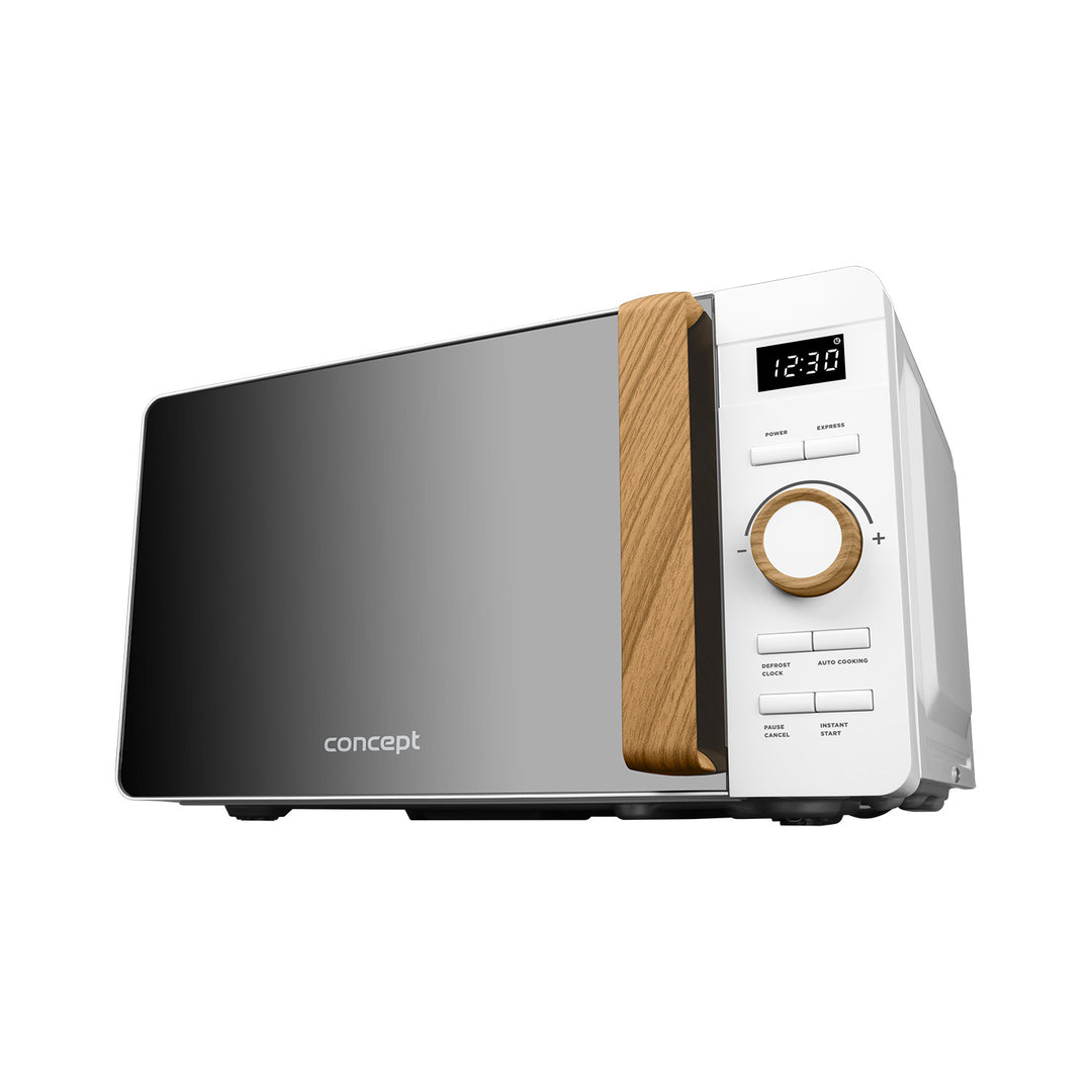 Kuchenka mikrofalowa Concept, 5 poziomów mocy, funkcja rozmrażania, pojemność 20L, moc 800W, kolor biały, MT4420wh