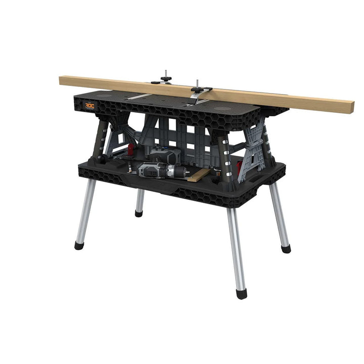 Stół warsztatowy składany 2.0 Keter, Nośność 453 kg, powierzchnia robocza 85x56cm, stabilne metalowe nogi, 271269