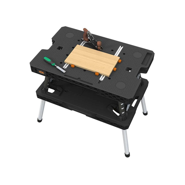 Stół warsztatowy składany 2.0 Keter, Nośność 453 kg, powierzchnia robocza 85x56cm, stabilne metalowe nogi, 271269