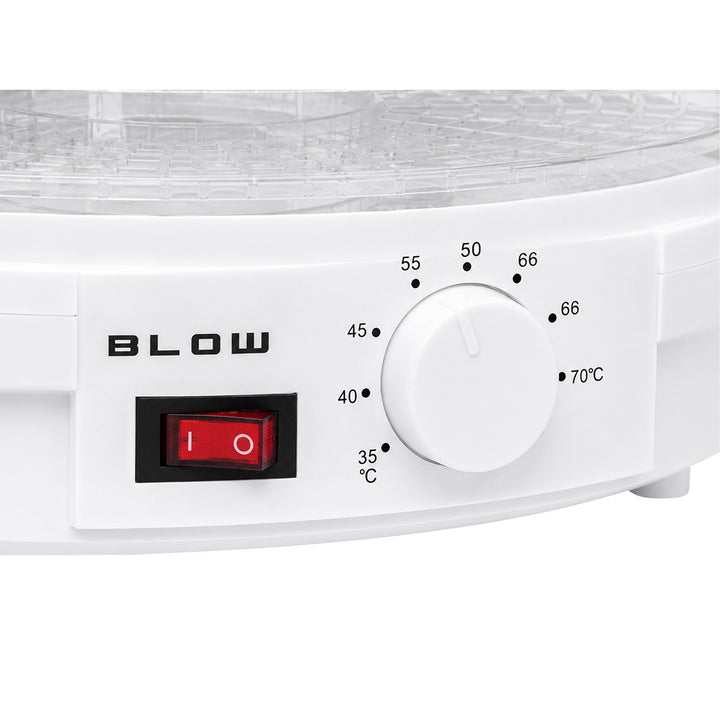 Suszarka do grzybów, warzyw i owoców Blow, moc 500W, 6 sit w zestawie, regulacja temperatury 35-75°C, 44-175
