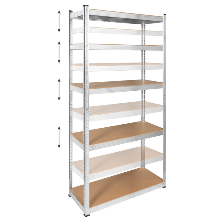Regał metalowy magazynowy, 5 półek, maksymalne obciążenie do 750kg, 180x90x40 srebrny Rebel