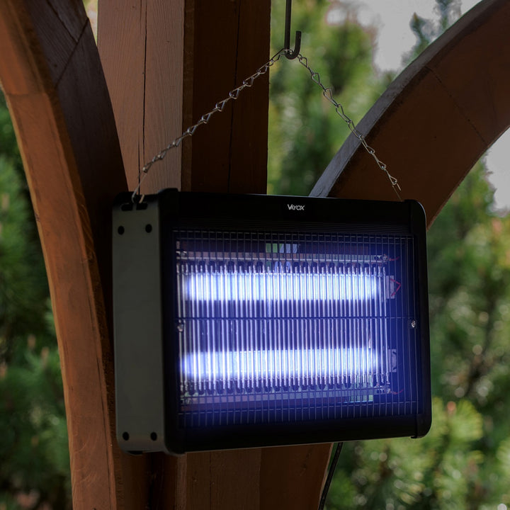 Lampa owadobójcza na komary, muchy, ćmy, pułapka elektryczna, UV, 20W, Vayox