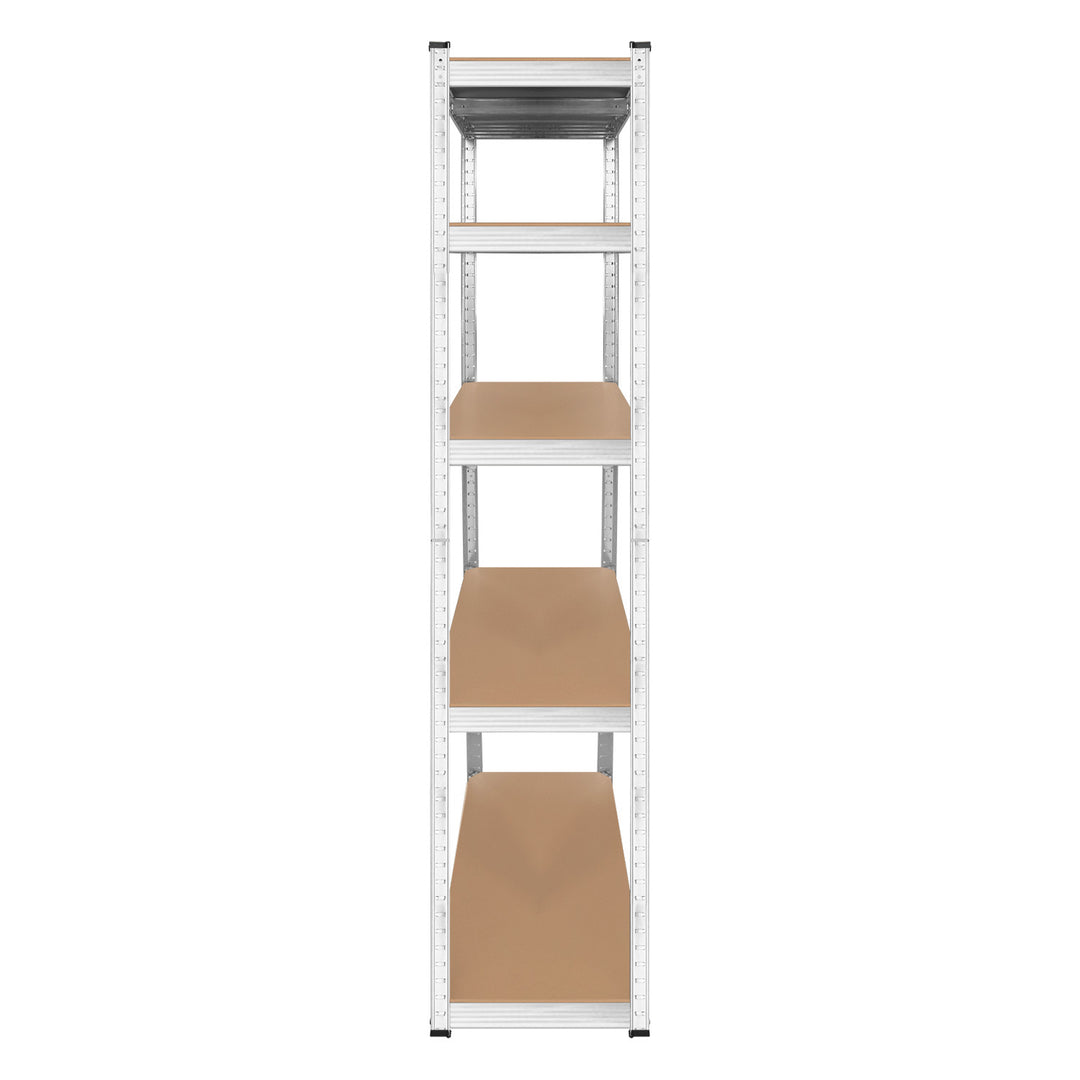 Regał metalowy magazynowy, 5 półek, maksymalne obciążenie do 750kg, 180x90x40 srebrny Rebel, 2 sztuki