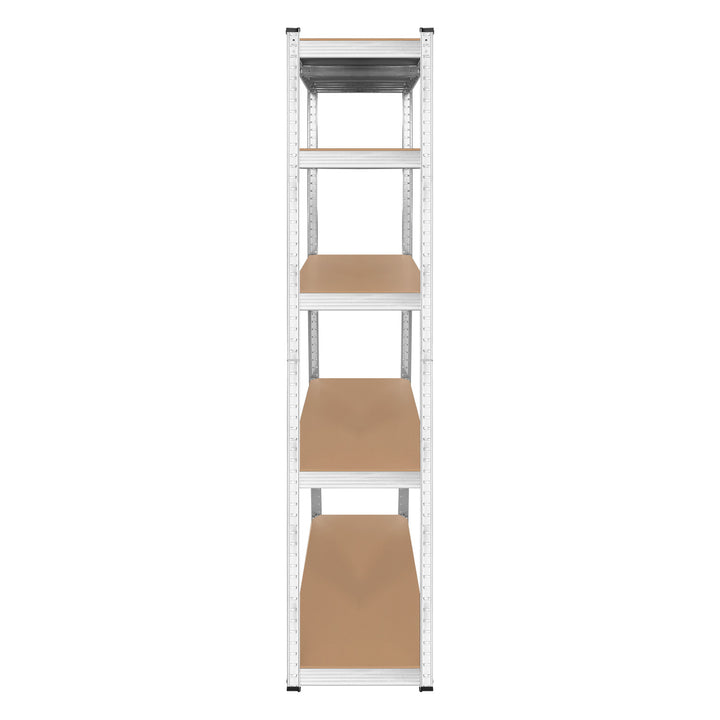 Regał metalowy magazynowy, 5 półek, maksymalne obciążenie do 750kg, 180x90x40 srebrny Rebel, 2 sztuki