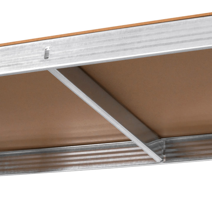Regał metalowy magazynowy, 5 półek, maksymalne obciążenie do 750kg, 180x90x40 srebrny Rebel, 2 sztuki