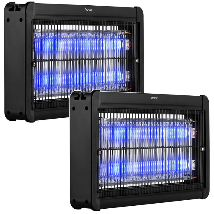Lampa owadobójcza na komary, muchy, ćmy, pułapka elektryczna, UV, 20W, Vayox, 2 sztuki