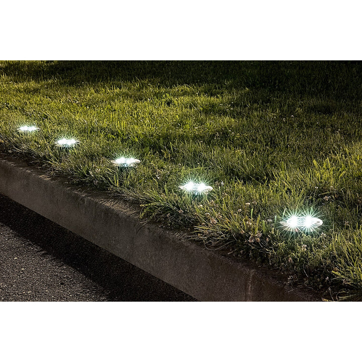 Lampa solarna ogrodowa Rabalux Dannet, IP44, kolor chrom satyna, 7975, 2 sztuki