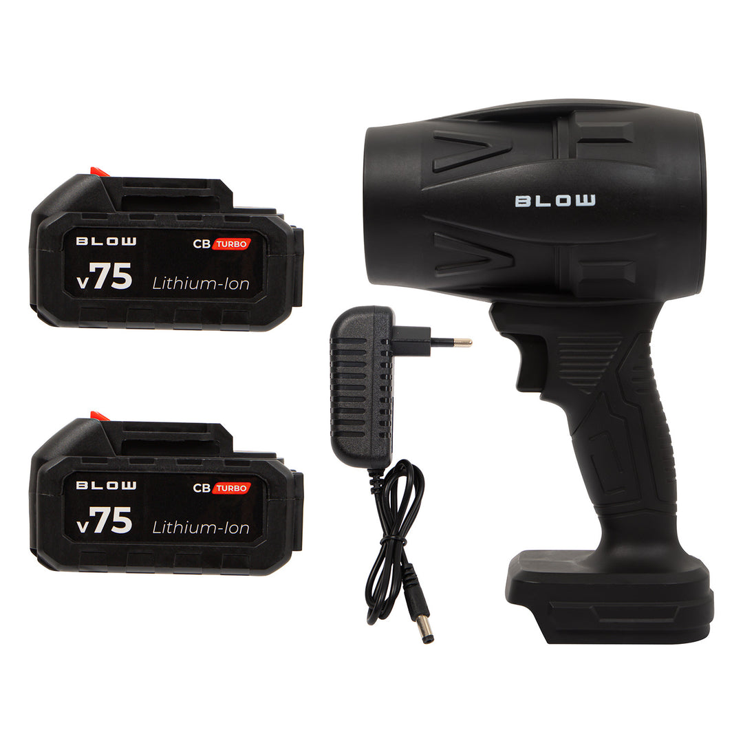 Dmuchawa akumulatorowa BLOW 21V CB TURBO, 130000 obrotów, 2,4Ah, walizka