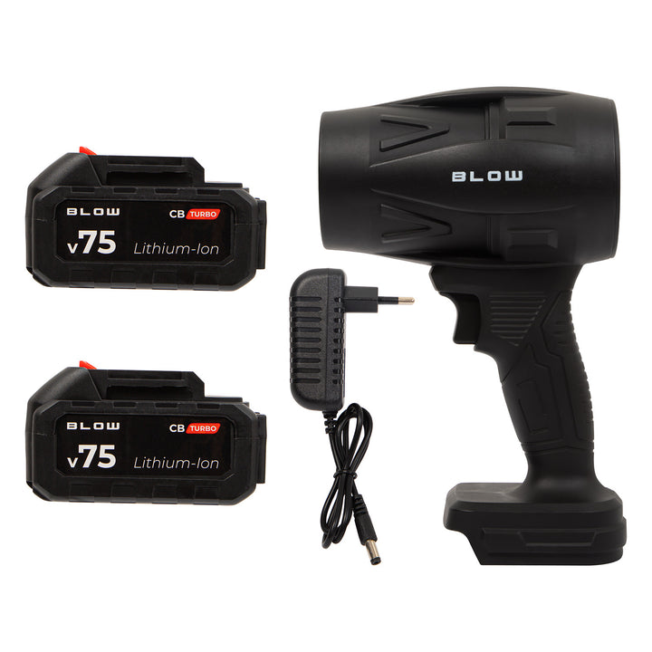 Dmuchawa akumulatorowa BLOW 21V CB TURBO, 130000 obrotów, 2,4Ah, walizka