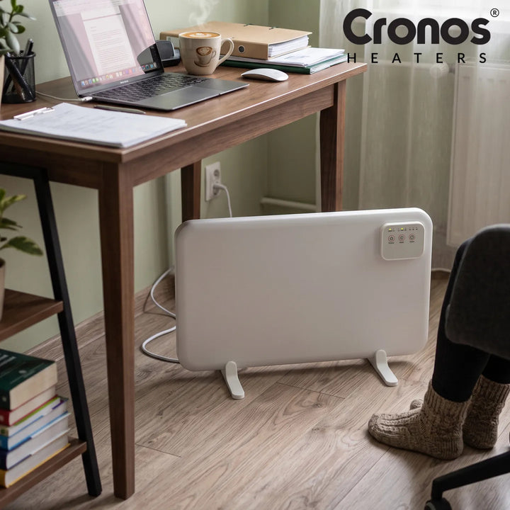 Podbiurkowy panel grzewczy na podczerwień Cronos, moc 120W, timer, 3 poziomy pracy, DCH-150
