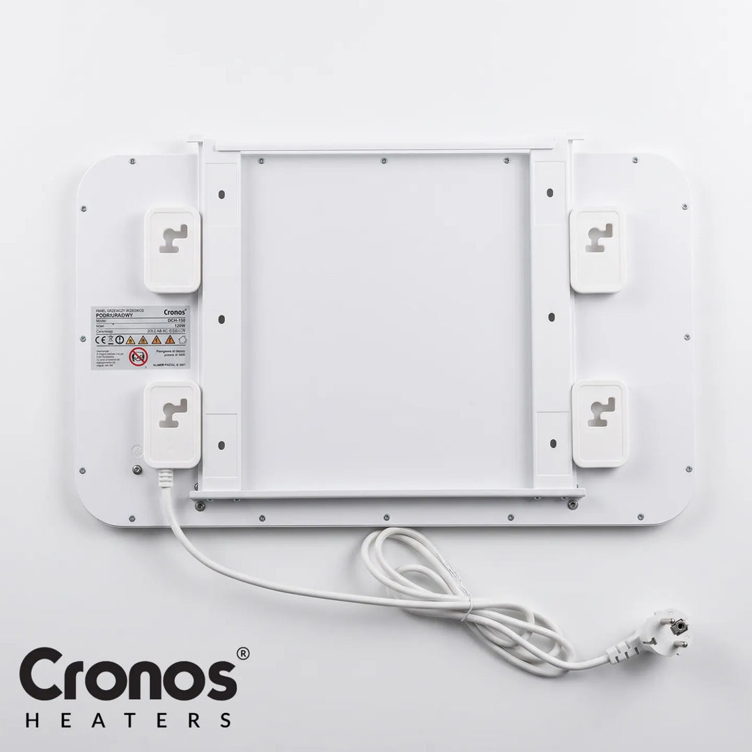 Podbiurkowy panel grzewczy na podczerwień Cronos, moc 120W, timer, 3 poziomy pracy, DCH-150