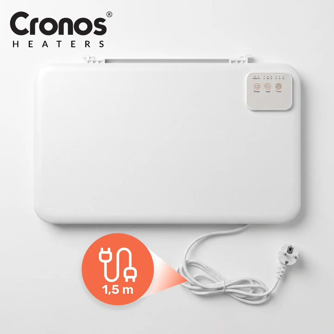 Podbiurkowy panel grzewczy na podczerwień Cronos, moc 120W, timer, 3 poziomy pracy, DCH-150