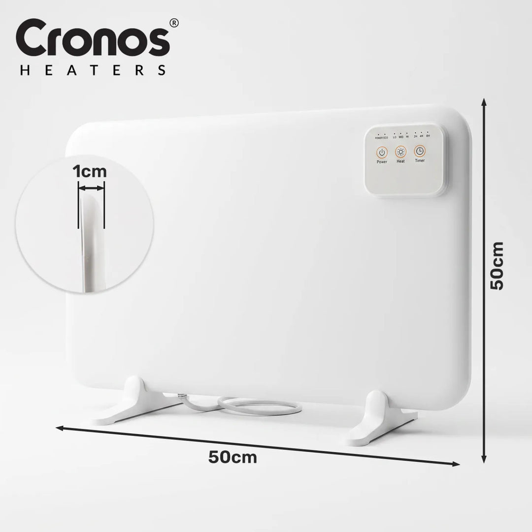 Podbiurkowy panel grzewczy na podczerwień Cronos, moc 120W, timer, 3 poziomy pracy, DCH-150