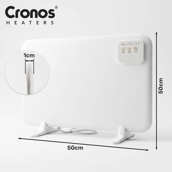 Podbiurkowy panel grzewczy na podczerwień Cronos, moc 120W, timer, 3 poziomy pracy, DCH-150