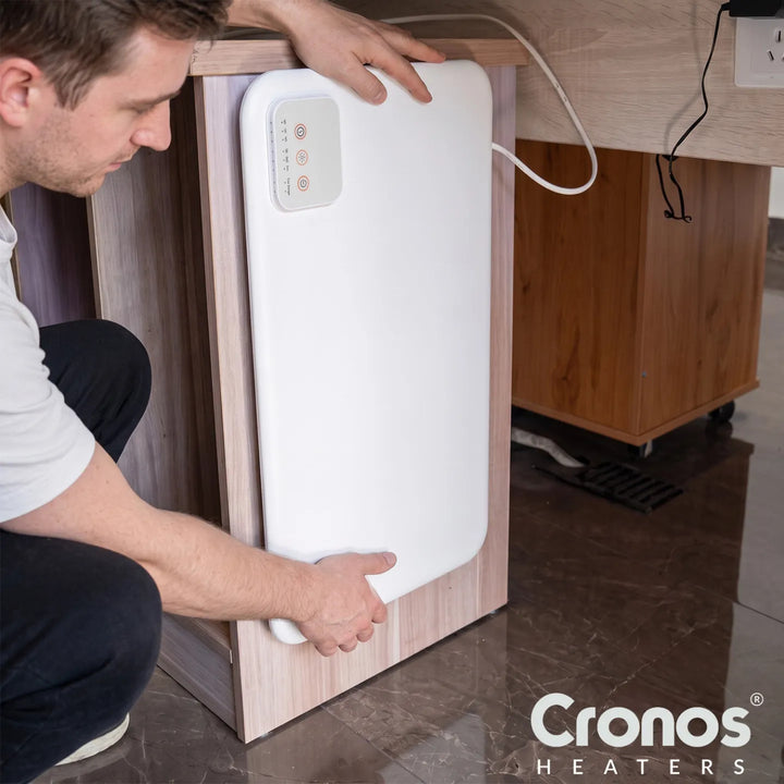 Podbiurkowy panel grzewczy na podczerwień Cronos, moc 120W, timer, 3 poziomy pracy, DCH-150