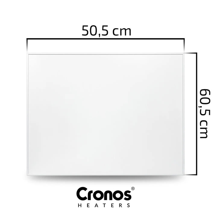 Panel grzewczy na podczerwień Cronos Graphene, moc 300W, Kolor biały, ogrzeje pomieszczenie do 8m2, pilot zdalnego sterowania, PRO CGP-300TWP