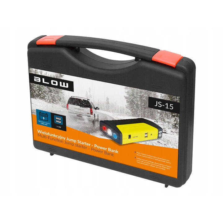 Jump Starter Blow, funkcja powerbanka, prąd - rozruchowy 200A szczytowy 400A, pojemność 12800mAh, 81-201#